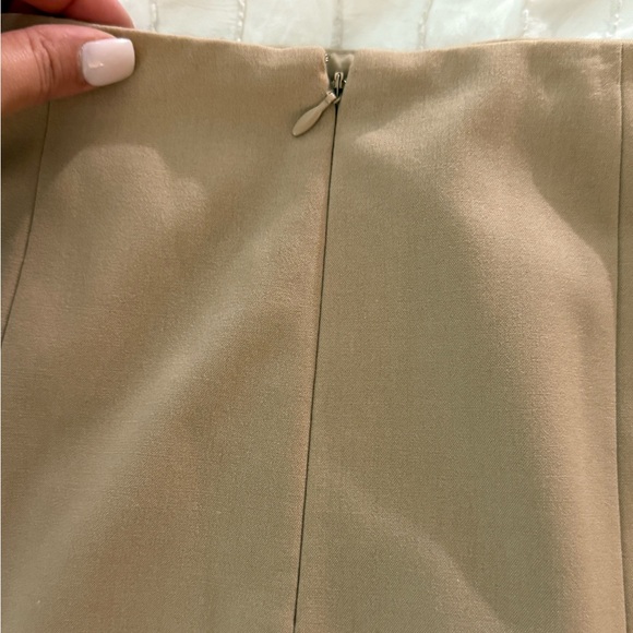 Calvin Klein Women's Tan A-Line Midi Skirt Size 4 - Picture 4 of 7